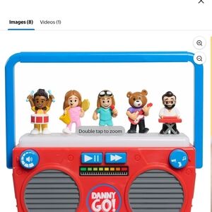 Danny Go Radio Red and Blue Toy Boombox